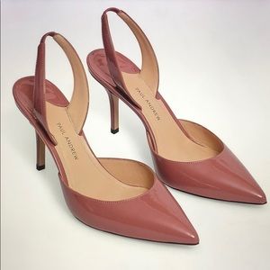 Brand New Paul Andrew Slingback Patent Stilettos